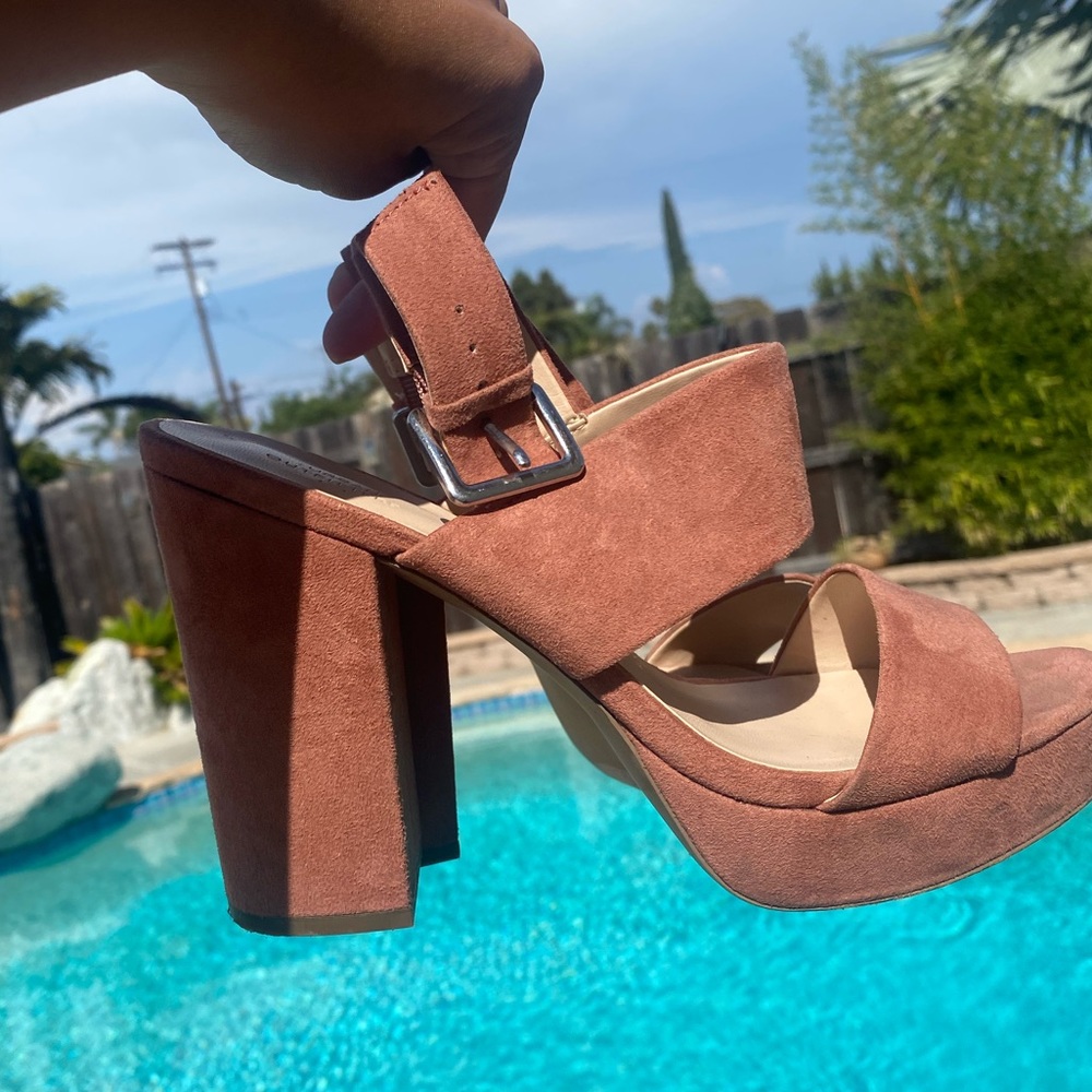 Peachy pink Platform Sandal urban outfitters